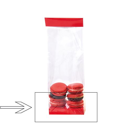 [60700595] BASIS N°3 RODE LAK VOOR ACHTERGRONDZAK 10X6X1,7CM 100STKS
