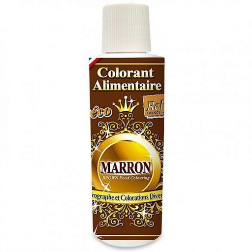 [70409338] VLOEIBAAR EETBAAR KLEURSTOF 125ML BRUIN=FLES