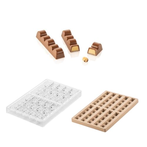 [51661549] SILIKOMART MOULE A PRALINES TRITAN CH024 KIT SINFONIA B 12X2,5XH2CM + ICH024 MOULE SILICONE