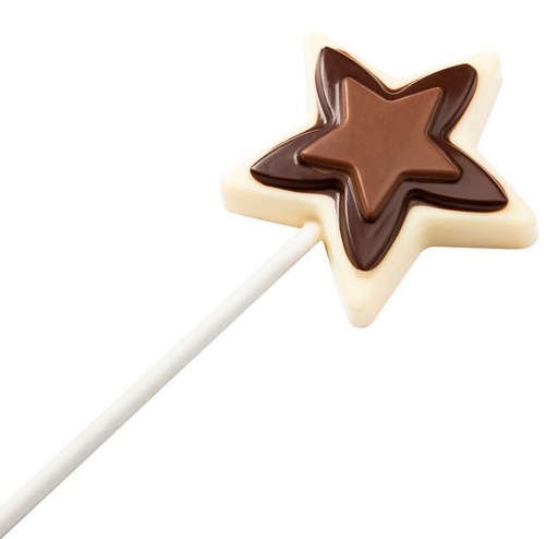[70410623] MOULE À CHOCOLAT SUCETTE ETOILE CF1105 13.5X27.5CM * 1X4 *23GR