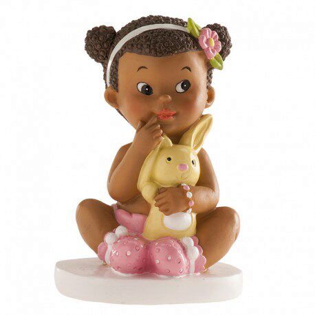 [70409945] 310135 ZITTENDE BABY MEISJE MET PLUCHE= STUK