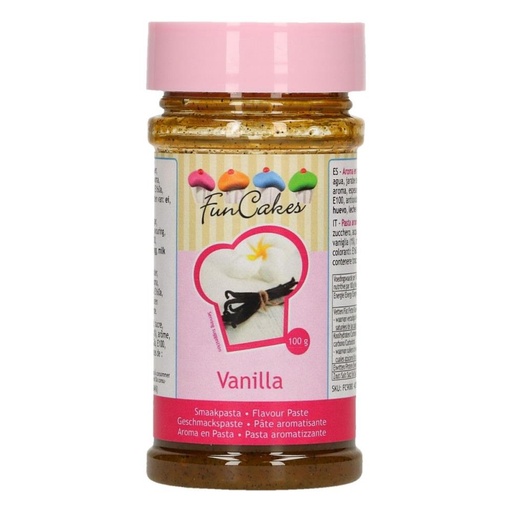 [08053347] FUNCAKES SMAAKPASTA VANILLE 100G =POT