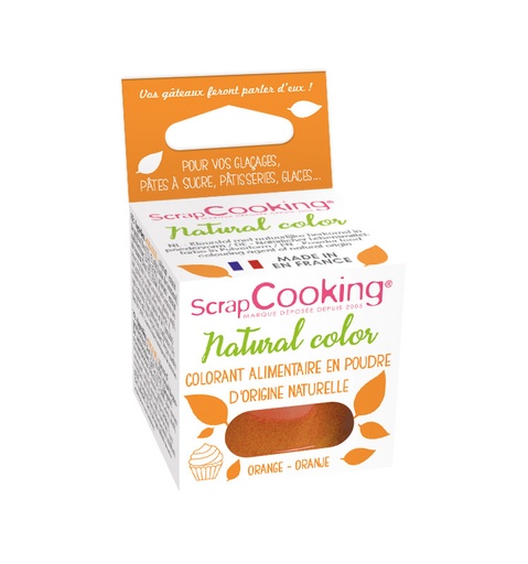 [08055658] SCRAPCOOKING COLORANT ALIMENTAIRE NATUREL ORANGE  10GR