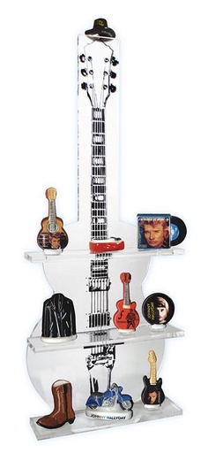 [60228921] +COFFRET SANTONS JOHNNY HALLIDAY PRESENTOIR PLEXI