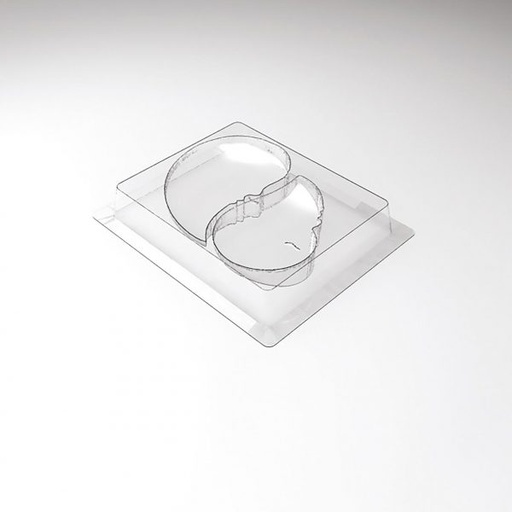 [08057555] 070422 PCB MOULES FRENCH KISS 12,2X7,8 CM ET 10,2X6,8 CM P. 2CM 10PCES ***S/CD***