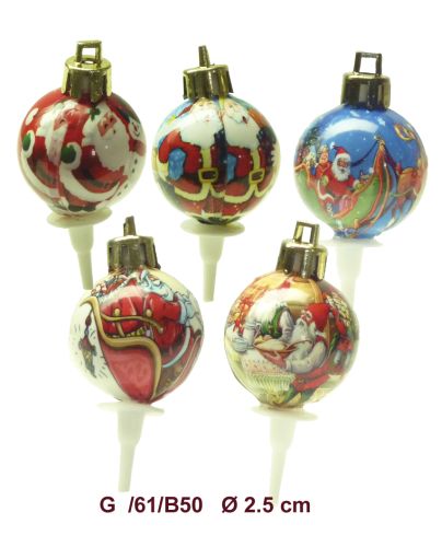 [15099829] CHRISTMAS BALLS ON PEAK 50 PCS