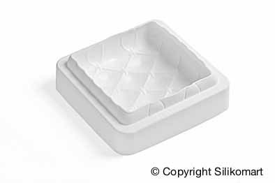 [51657195] MOULE SILIKOMART MATELASSE 160 X 160MM H 53MM VOL 1000ML TORTAFLEX