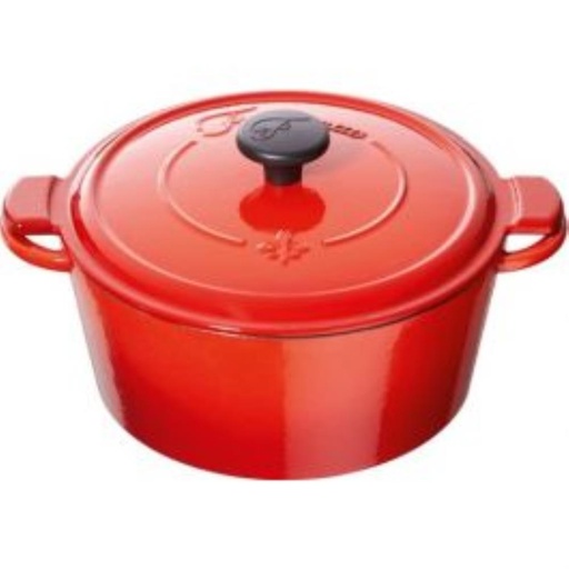 [60250832] FONTIGNAC COCOTTE RONDE 26CM - 5.2L ROUGE