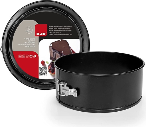 [51223053] IBILI RONDE SCHARNIERVORM 26XH10CM ANTI-AANBAKSTAAL.