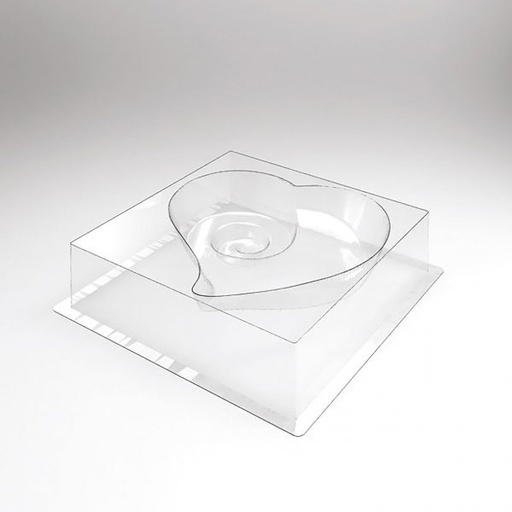 [08057615] 070512 PCB MOULES ENTREMETS COEURS SPIRALE POUR 30PIÈCES 17,8X17,3 CM 30PCES ***S/CD***