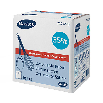 [06020068] DEBIC BASICS GESUIKERDE 35% UHT 10L = LITER