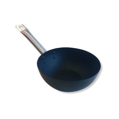 [57662160] POINT-VIRGULE WOK 20CM NON-STICK CARBON STEEL