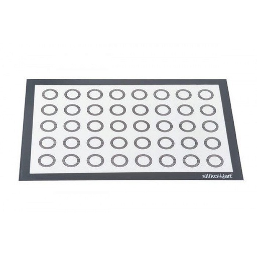 [51300073] SILIKOMART GLASVEZELMAT 600X400MM MET MACARON STEMPEL