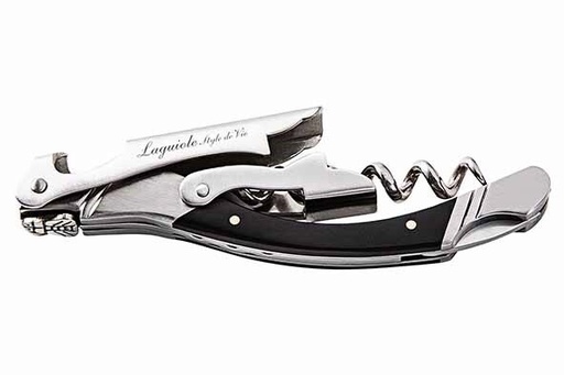 [60252157] LUXURY LINE LIFESTYLE SOMMELIER ROESTVRIJ STAAL/EBONZWART