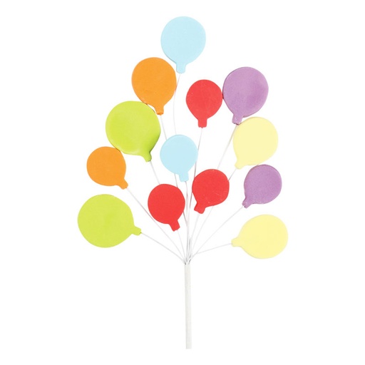 [08074114] 1011103 ASS DE BALLONS EN SUCRE SUR PICK 18 PCES