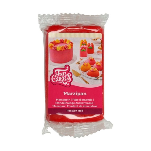 [70407440] FunCakes Marsepein 20% rood 250g =pakket