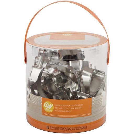 [08053142] WILTON MINI HALLOWEEN KOEKJESUITSTEEKERS 18 STUKS