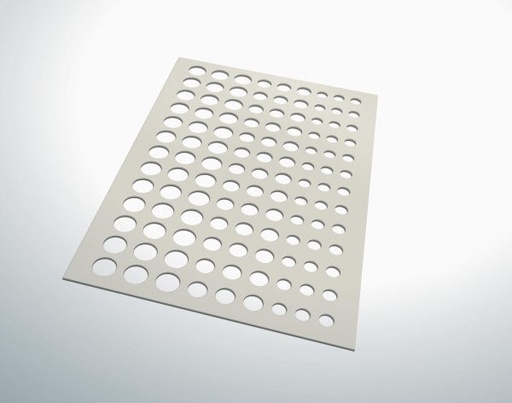 [08056279] 010706 PCB TEMPLATE FOR ROUND Ø 2 CM, Ø 2.7 CM AND Ø3.4 CM - 117 IMPRINTS 1PCE ***S/CD***