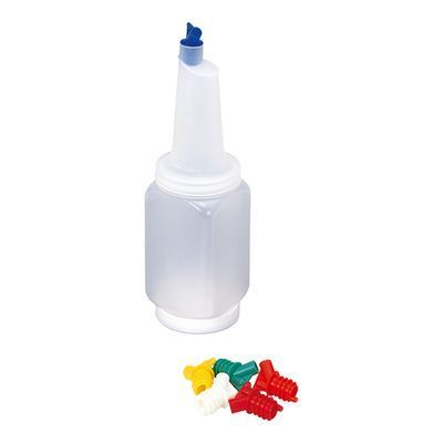 [57660334] BAR KEEP BOTTLE 1.2L + 6 CAPS DIFFERENT COLORS