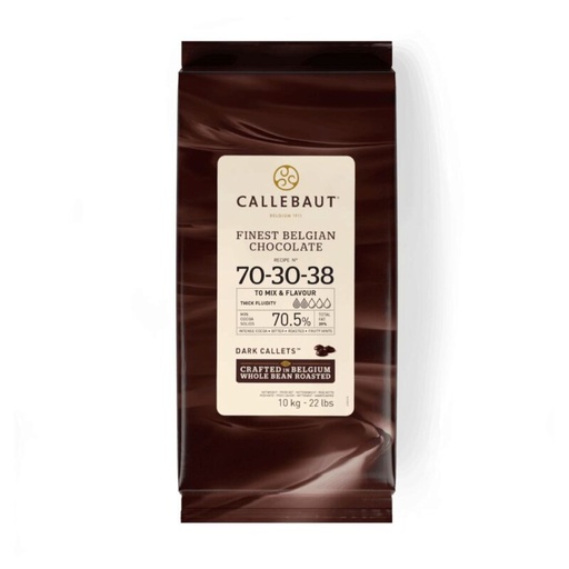 [05100873] CALLEBAUT 70-30-38NV-01B FONDANT CALLETS  1 ZAK X 10KG=ZAK