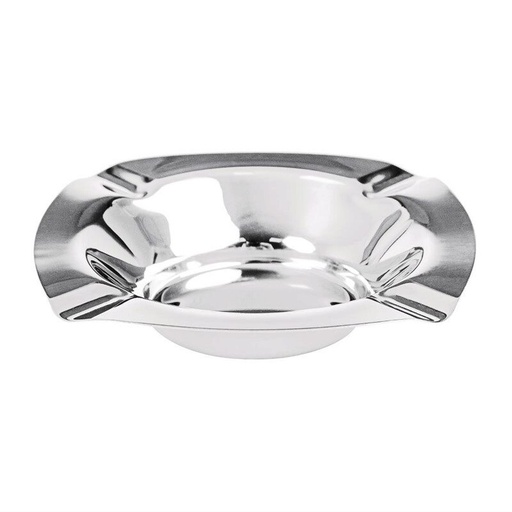 [57660397]  LIGHTWEIGHT STAINLESS STEEL ASHTRAY 12X12CM