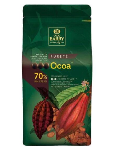 [05100840] BARRY CHD-N70OCOA-804 OCOA DONKERE CALLETS 70%  BULK 20KG