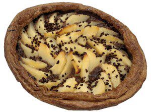 [02100325] TERRE EMBRUNS 5FON2015 GRANDE TARTE POIRE CHOCOLAT Ø24CM AU BEURRE PAC 5X840GR