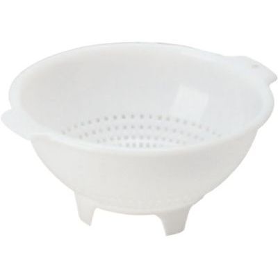[57660218] PASSOIRE PLAST. 26CM BLANCHE ARRONDIE