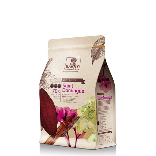 [03070570] BARRY CHD-Q70SDO-E4-U70 SAINT DOMINGUE NOIR 70% CALLETS 2.5KG