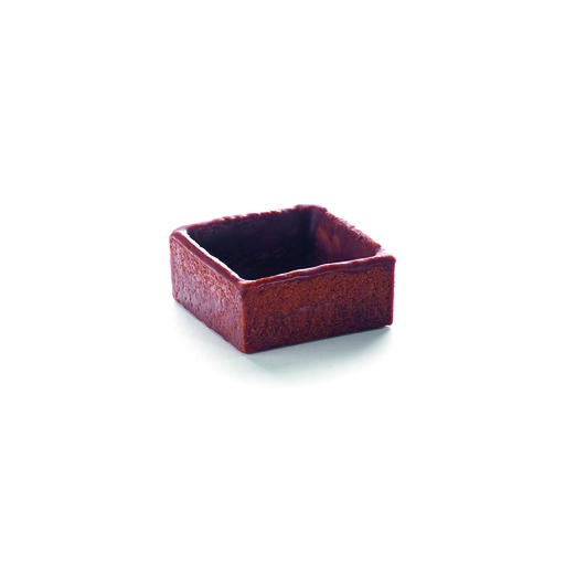 [08058217] 033527 PCB KLEINE VIERKANTEN CHOCO 3.4X3.4H 1.5CM 210STKS ***S/CDE***