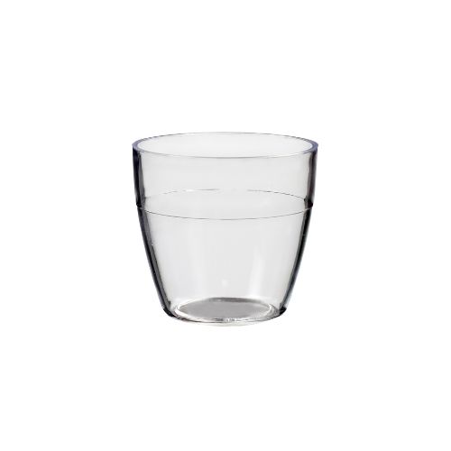 [44104074] MINI CANTEEN GLASS IN TRANSPARENT PLASTIC 50ML H4.4CM Ø4.7CM 100PCS