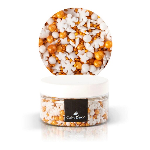 [08054132] 1039210 MIX NOEL BLANC/OR EN SUCRE 60G