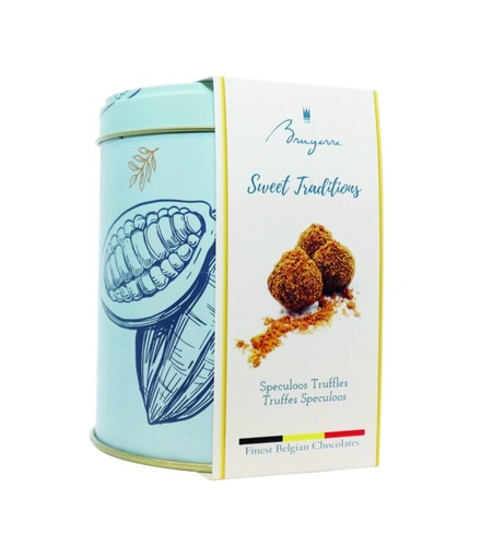 [11040272] BRUYERRE METAL BOX TRUFFLES SPECULOOS 100GR 8X100GR