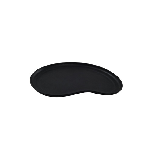 [44104332] KAROLA GRANDE ASSIETTE EN MELAMINE NOIRE 33,5X23XH2CM 