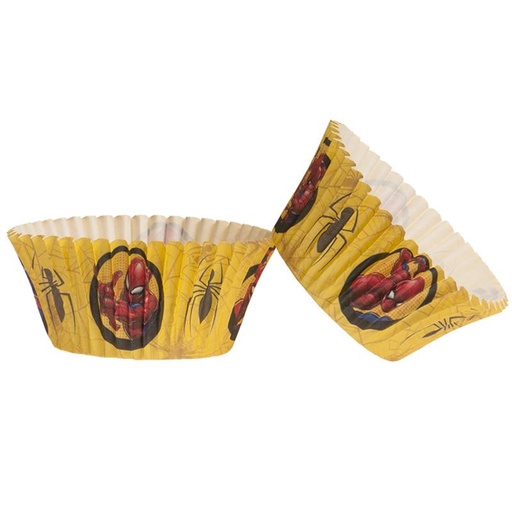 [08041887] CAISSETTE CUPCAKE SPIDERMAN 25 PCES FOST+ INCLUS