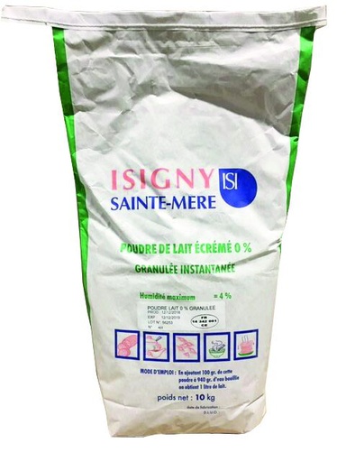 [05100740] ISIGNY MILK POWDER 0% MG INSTANT 10KG