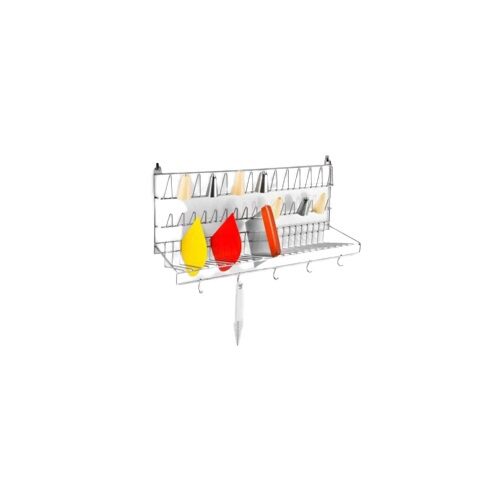 [50111010] SUPPORT MURAL DOUILLES INOX