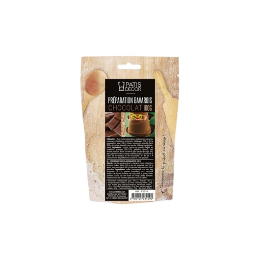 [08075092] PATISDECOR CHOCOLADE BAVAROIS GEL 100GR