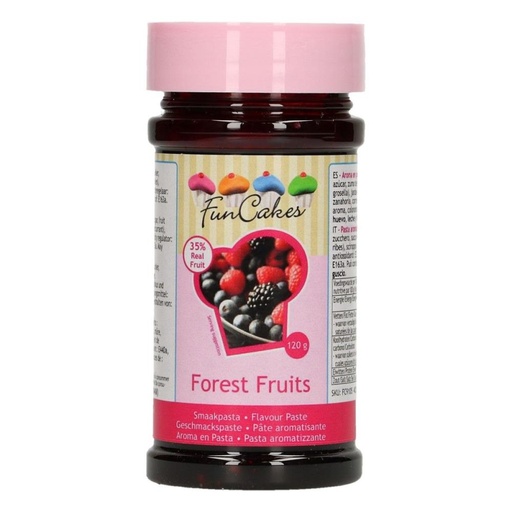 [08053354] FUNCAKES PATE AROMATISANTE FRUITS DES BOIS 120GR