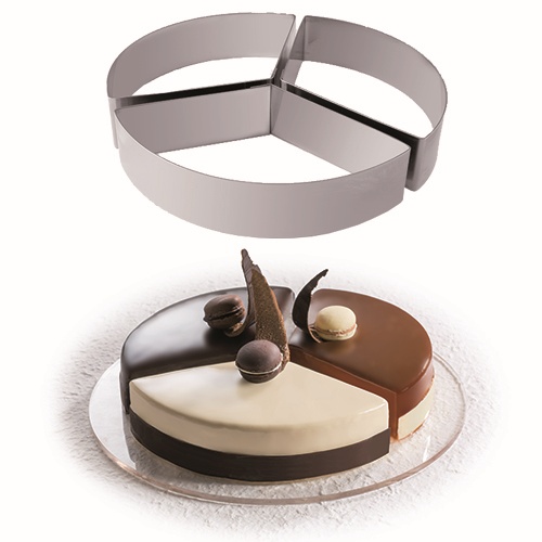 [51704264] 3-PART STAINLESS STEEL CIRCLE Ø 22CM HT 4CM***SCDE***