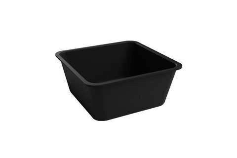 [57662028] SALADIER CARRE 1.5L 18X18XH8 PLEXI NOIR