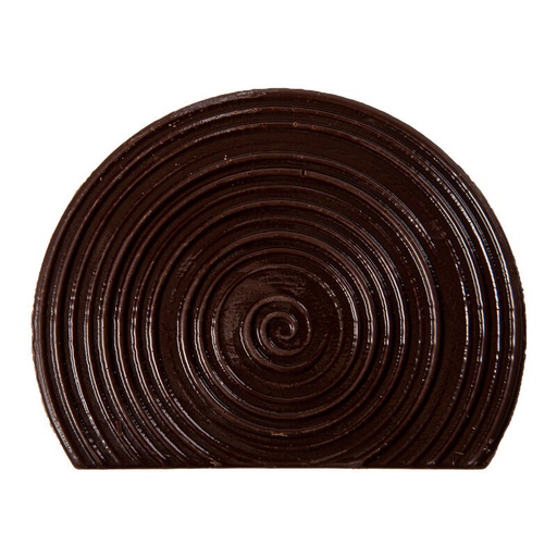 [08082194] 2015882 DARK CHOCOLATE SPIRAL LOG TOPPERS 10X8CM 40 PCES