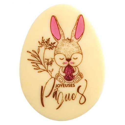 [08056912] 060976 PCB OEUFS CB TENDRE LAPIN 2 DESIGNS 6,6X4,9CM 80PCES ***S/CD***