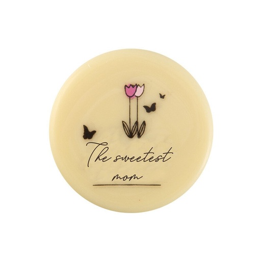 [08058345] 2010610 ROUND THE SWEETEST MOM 3.8 CM 120PCS ***S/CDE***