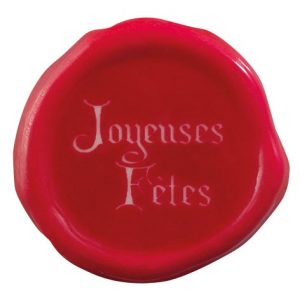 [08057286] 065103 PCB CACHETS DE CIRE PAG JOYEUSES FÊTES Ø 3,5 CM 63PCES ***s/cd***