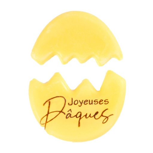 [08054797] 69215 GEBROKEN EI JOYEUSES PAQUES 3,2X2,4CM 100PCS ***OP/ORDER***