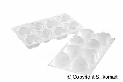 [51657194] SILIKOMART VORM AMORINI 63X65MM H39MM VOL96ML CURVEFLEX=STUK