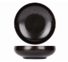 [60252238] PROOF ETNA NOIR/BRUN ASSIETTE CREUSE RONDE 19XH6CM - 5694010