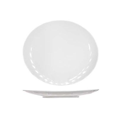 [74410080] C&T ESSENTIALS ASSIETTE STEAK OVALE BLANCHE 30X27CM - 6695030