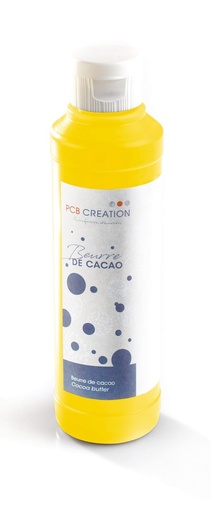 [08057427] PCB Gekleurde cacaoboter Geel (curcumine) 200 g ***s/cd***